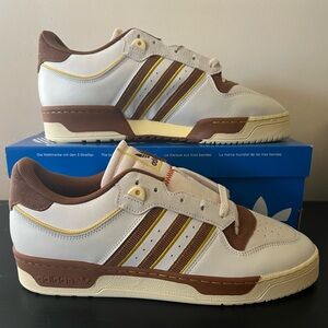 adidas Rivalry Low ‘86 White Wild Brown Colorway FZ6317 Men’s Size 11 BNIB